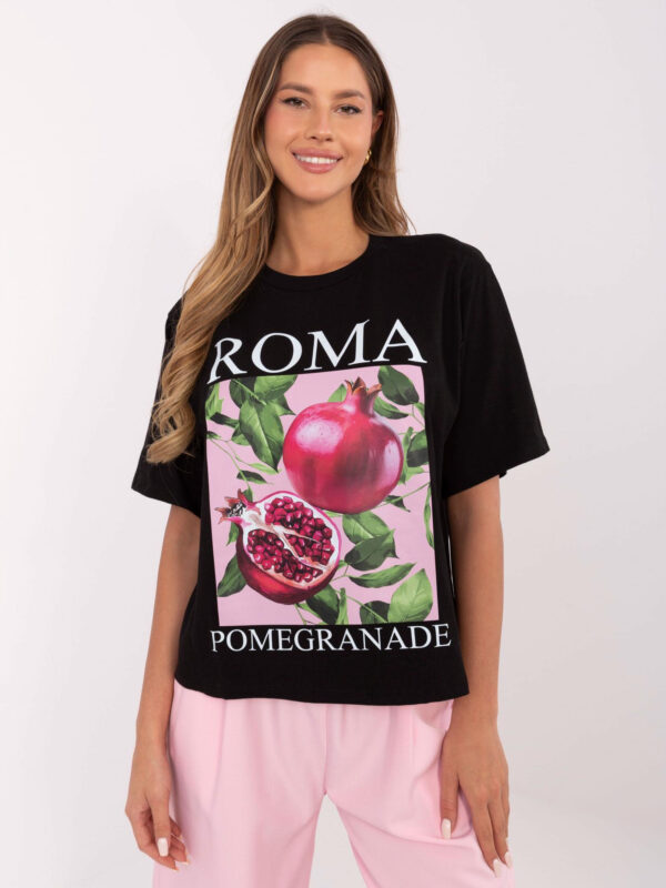 T-shirt czarny MI-TS-M745.33