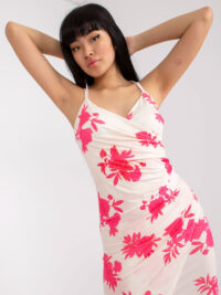 pol_pl_Bezowo-rozowa-dopasowana-sukienka-mini-na-ramiaczkach-386796_5