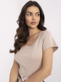 pol_pl_Bezowy-damski-t-shirt-basic-z-bawelny-411876_1