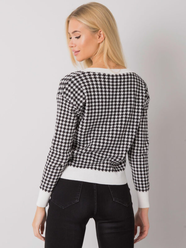 Sweter biało-czarny ASM-SW-14210.32