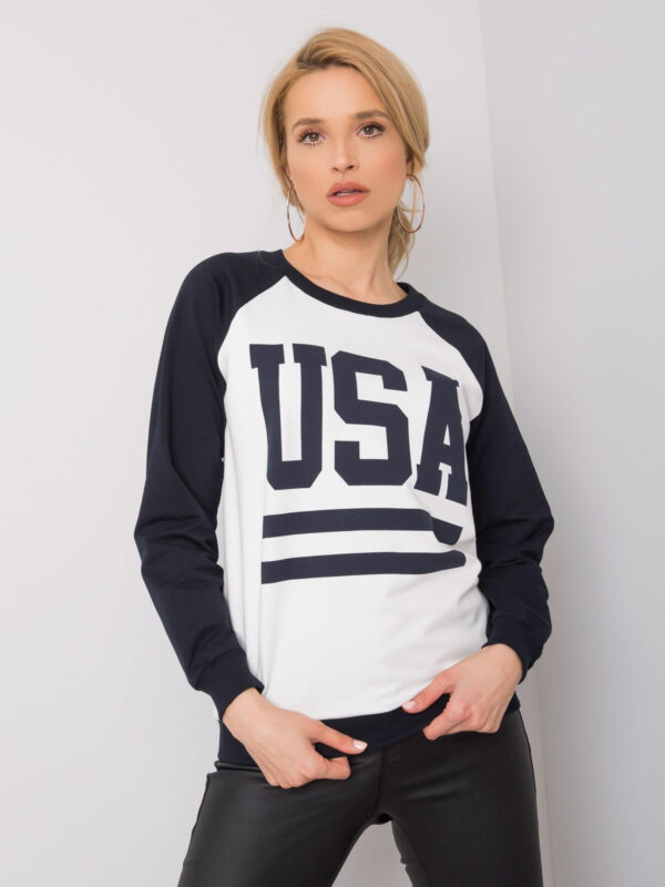 Bluza biało-granatowy DS-BL-1111.06P