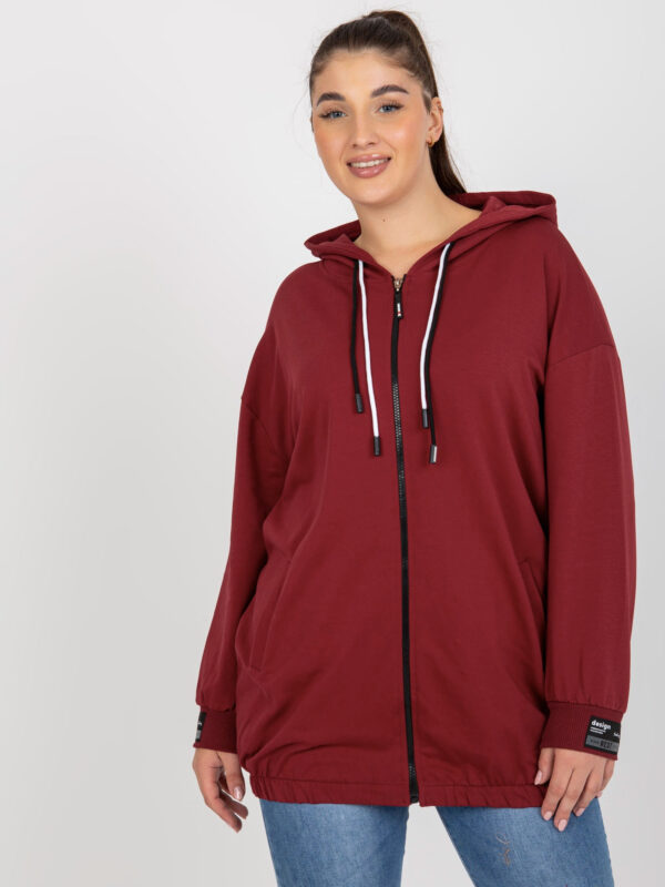 Bluza bordowy RV-BL-8277.28