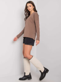 pol_pl_Brazowa-damska-bluzka-z-dlugim-rekawem-Libourne-RUE-PARIS-380777_3