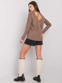 pol_pl_Brazowa-damska-bluzka-z-dlugim-rekawem-Libourne-RUE-PARIS-380777_4