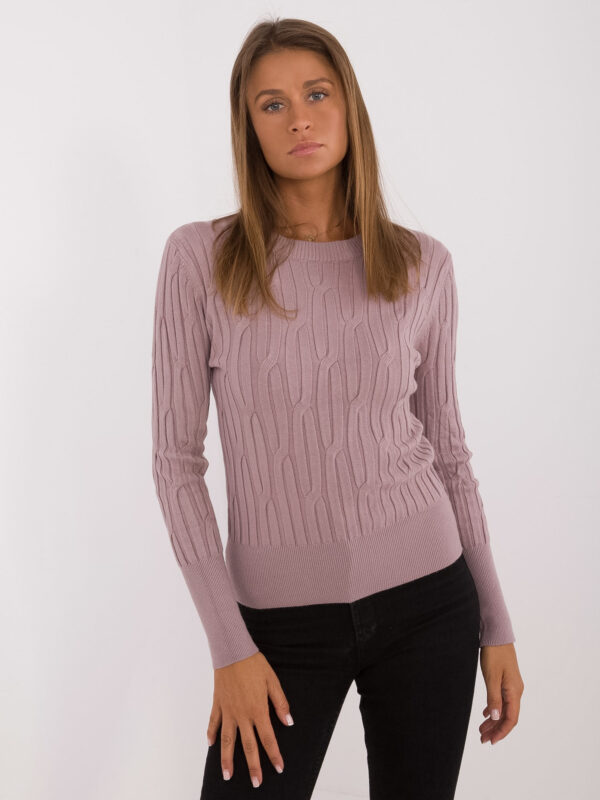 Sweter ciemny różowy AT-SW-2338-2.61