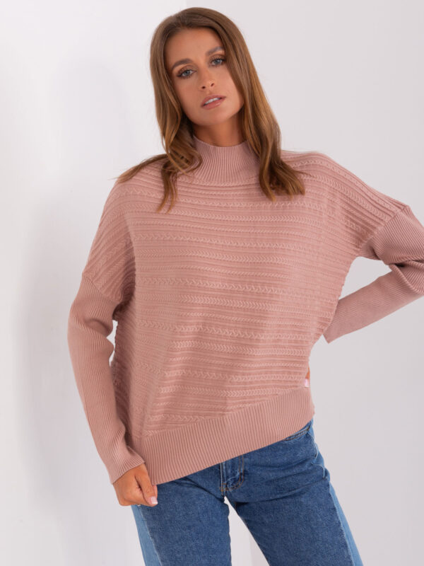 Sweter ciemny różowy AT-SW-2368.36X