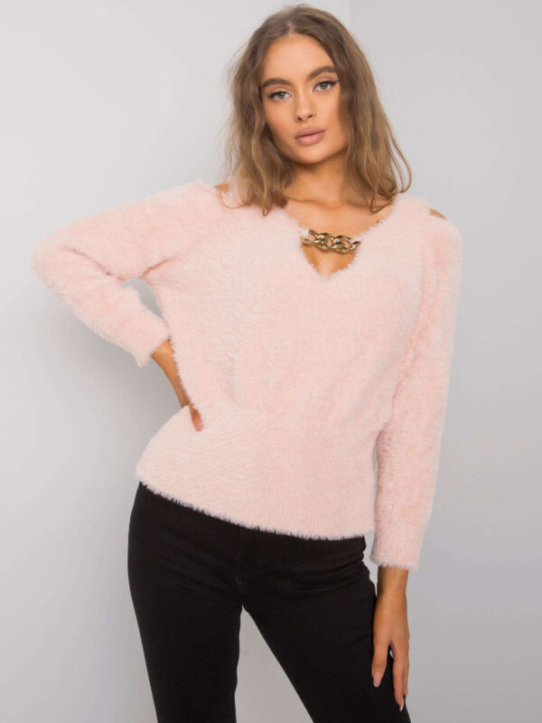 Sweter jasny różowy LC-SW-7033.27X