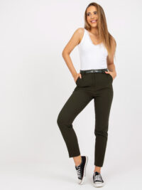 pol_pl_Ciemne-khaki-damskie-spodnie-z-materialu-z-paskiem-388200_3
