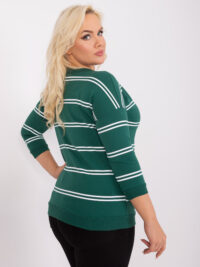 pol_pl_Ciemnozielona-bluzka-plus-size-z-dekoltem-V-403945_2