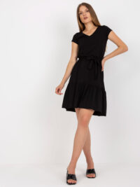 pol_pl_Czarna-sukienka-basic-z-bawelny-z-wiazaniem-RUE-PARIS-388469_3