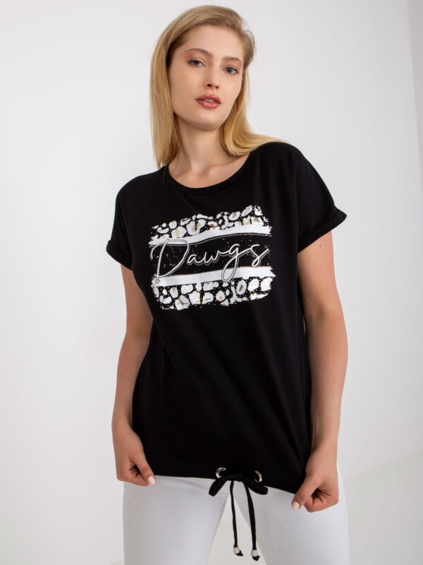 T-shirt czarny RV-TS-7657.68P