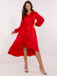 pol_pl_Czerwona-elegancka-sukienka-szmizjerka-z-paskiem-410681_5