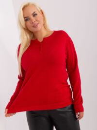 pol_pl_Czerwony-damski-sweter-plus-size-z-wiskoza-402003_1