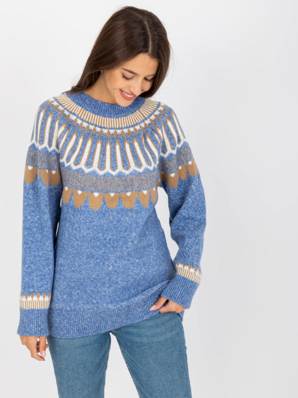 Sweter niebieski LC-SW-0342.06X