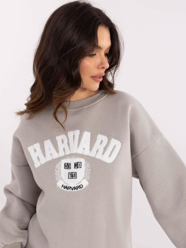pol_pl_Szara-dresowa-bluza-damska-z-napisem-Harvard-411058_2