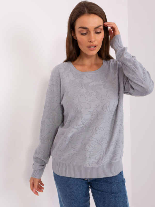 Sweter szary AT-SW-2231A.00P